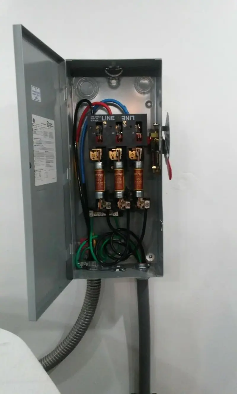 Three-phase disconnect switch installed for Electrical Wiring & Rewiring in Rye Brook